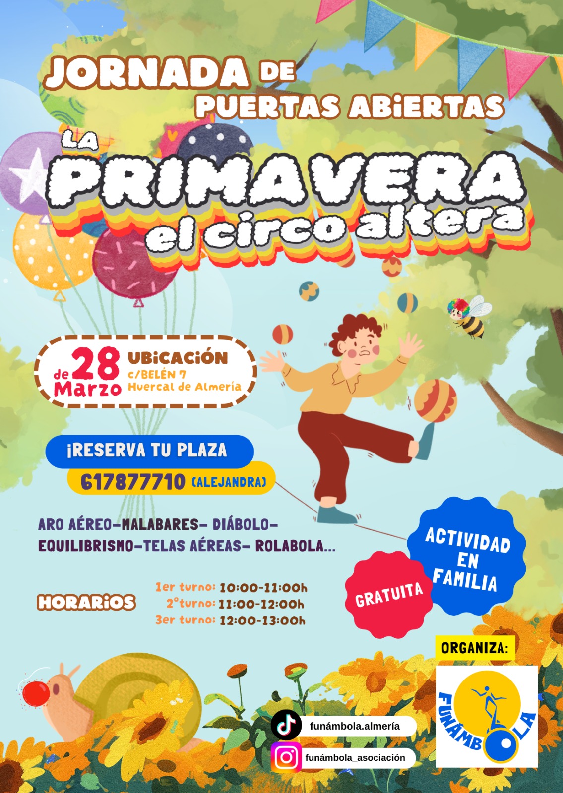 La primavera el circo altera en Funámbola